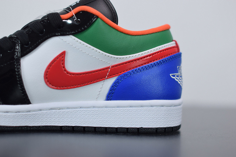 air jordan 1 low multi-color blacl toe cz4776-101