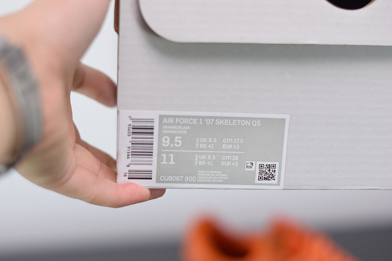 nike air force 1 low skeleton