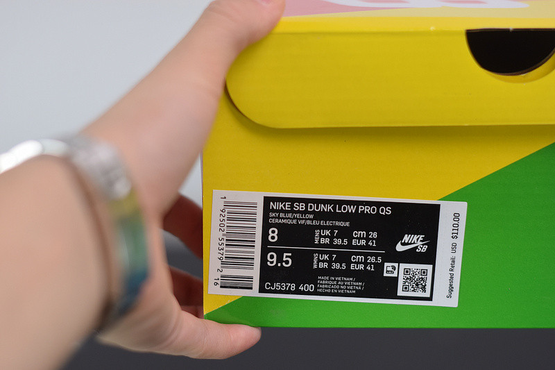 grateful dead x nike sb dunk low “blue bear” cj5378-400