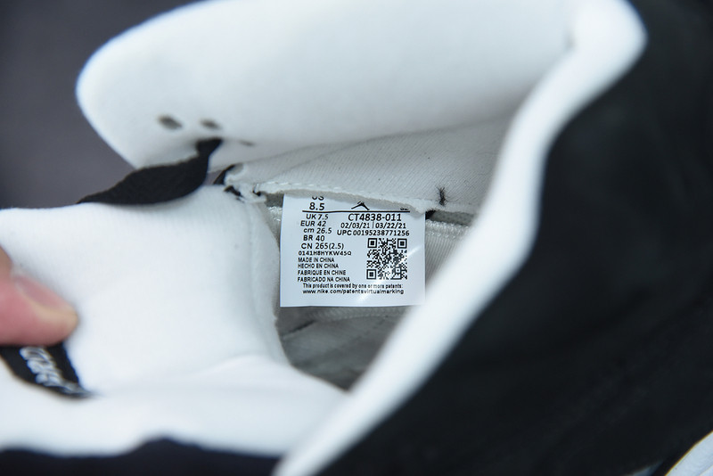 air jordan 5 retro "oreo" 2021 ct4838-011