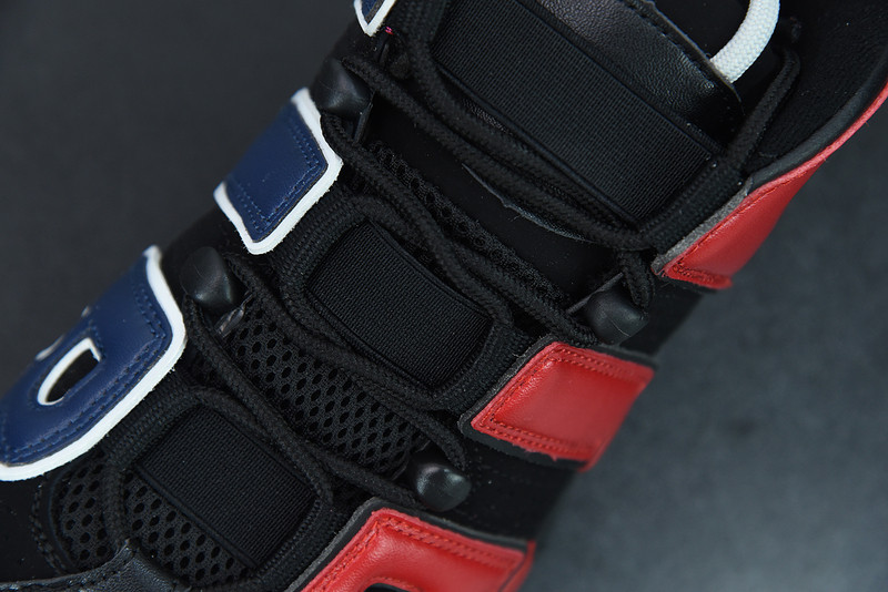 nike air more uptempo gs black red blue dm0017-001