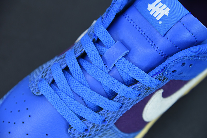 undefeated x nike dunk low ‘royal/purple’ dh6508-400