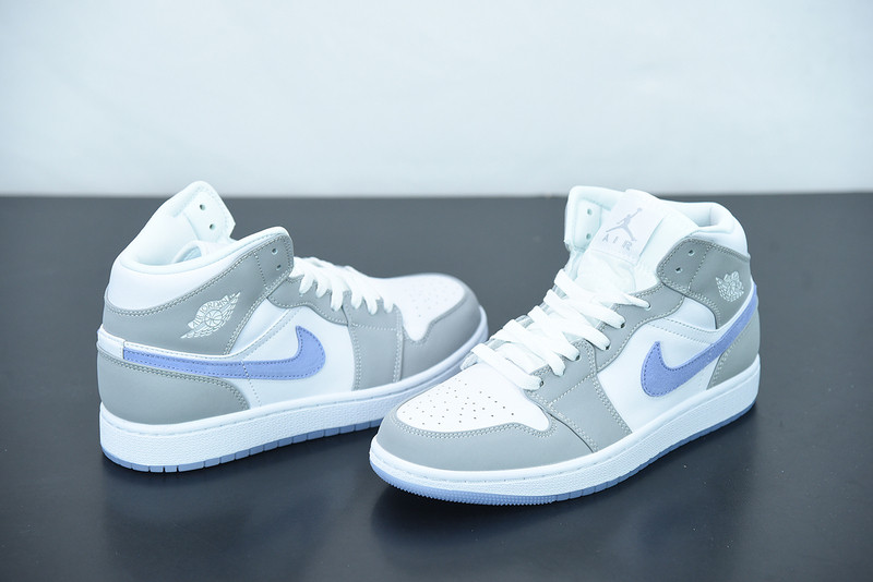 air jordan 1 mid grey blue bq6472-105