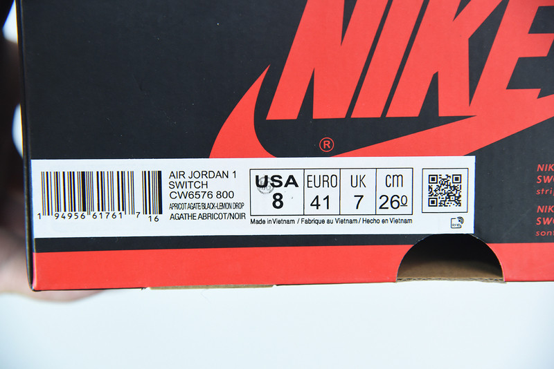 air jordan 1 high switch peach cw6576-800