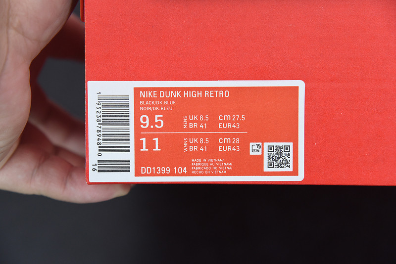 nike dunk high “midnight navy