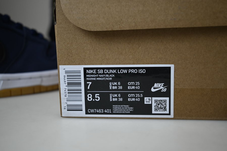 nike dunk low pro iso sb