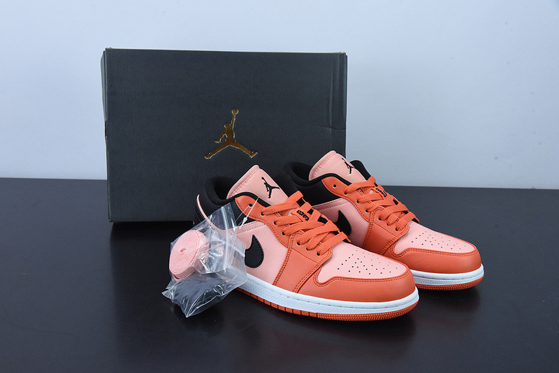 air jordan 1 low orange black dm3379-600