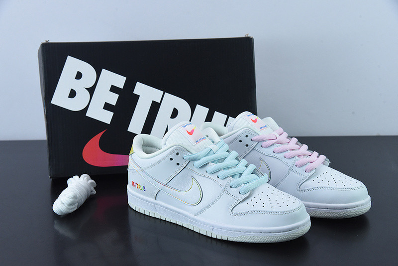 nike sb dunk low “be true” dr4876-100