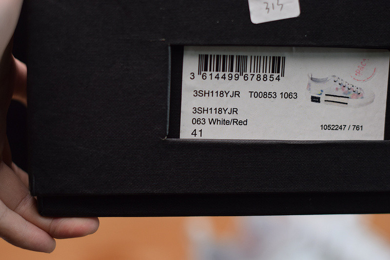 dio* b23 oblique low top sneakers t00853-1063