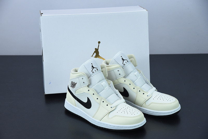 air jordan 1 mid “coconut milk” bq6472-121