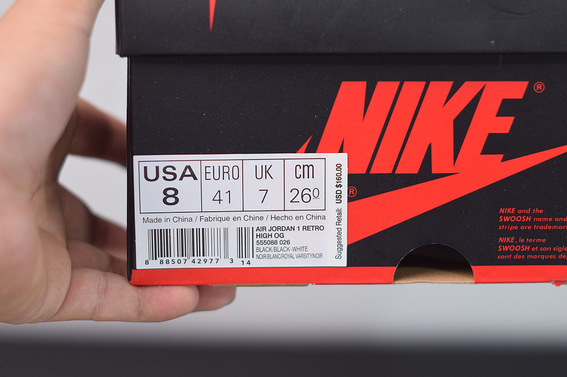 air jordan 1 retro high og "top 3" 555088-026