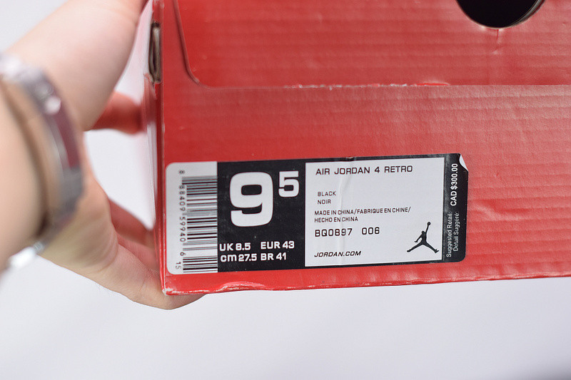 air jordan 4 retro sngl dy bq0897-006