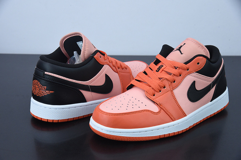 air jordan 1 low orange black dm3379-600