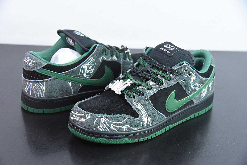 there skateboards x nike sb dunk low hf7743-001
