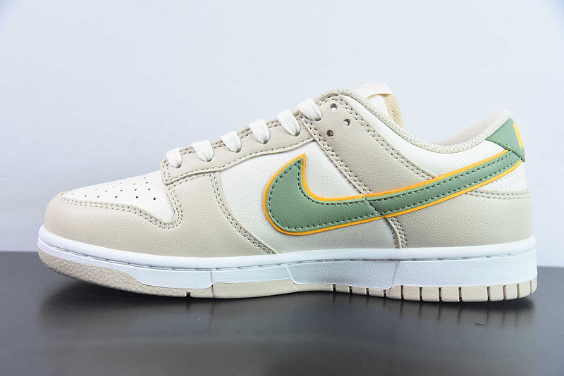 nike dunk low "pale ivory/oil green" fq6869-131