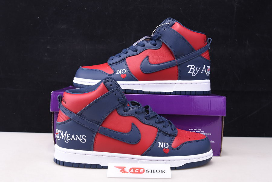 nike dunk high spme by any means navy dn3741-600