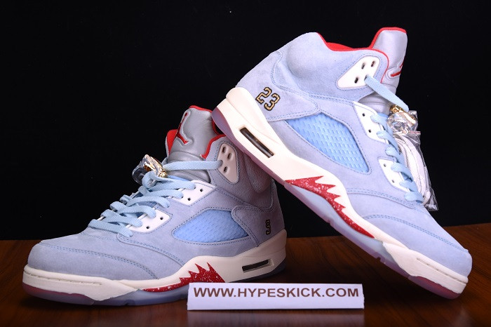 trophy room x air jordan 5 retro "ice blue" ci1899-400