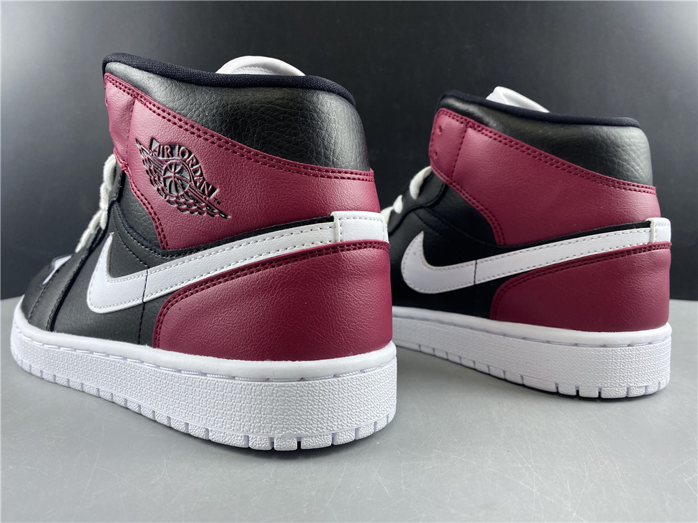 air jordan 1 mid “noble red” bq6472-016