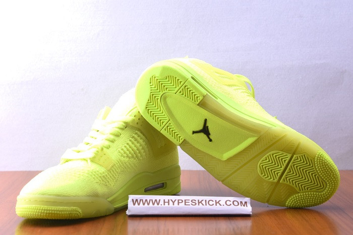 air jordan 4 retro flyknit volt aq3559-700